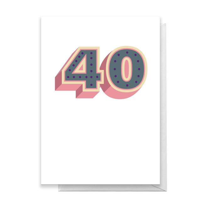 40 Dots Greetings Card - Standard Card on Productcaster.