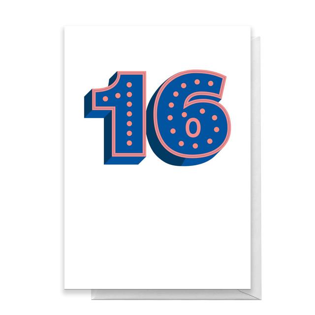 16 Dots Greetings Card - Standard Card on Productcaster.