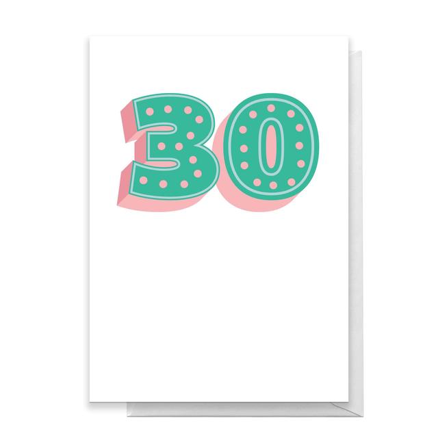 30 Dots Greetings Card - Large Card on Productcaster.