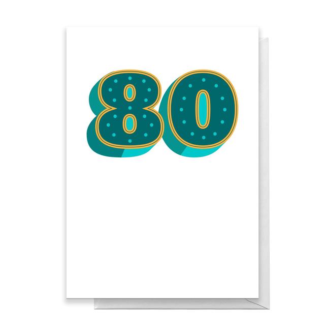 80 Dots Greetings Card - Large Card on Productcaster.