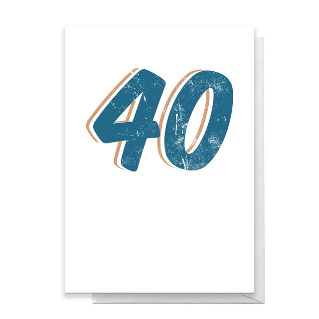 40 Distressed Greetings Card - Standard Card on Productcaster.