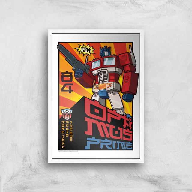 Transformers Roll Out Poster Art Print - A3 - White Frame on Productcaster.