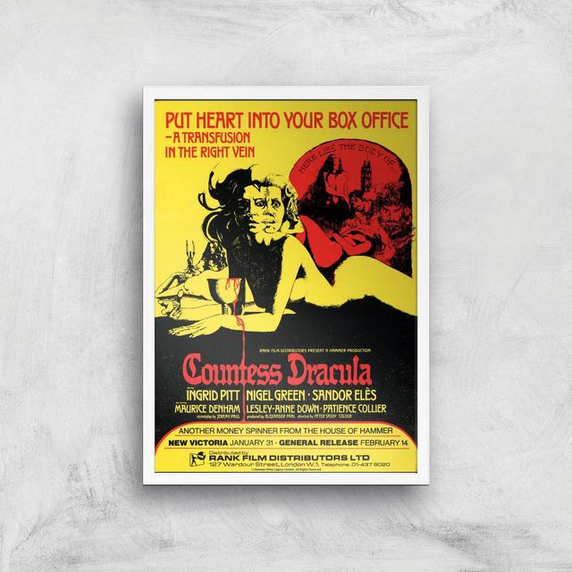 Countess Dracula Giclee Art Print - A2 - White Frame on Productcaster.