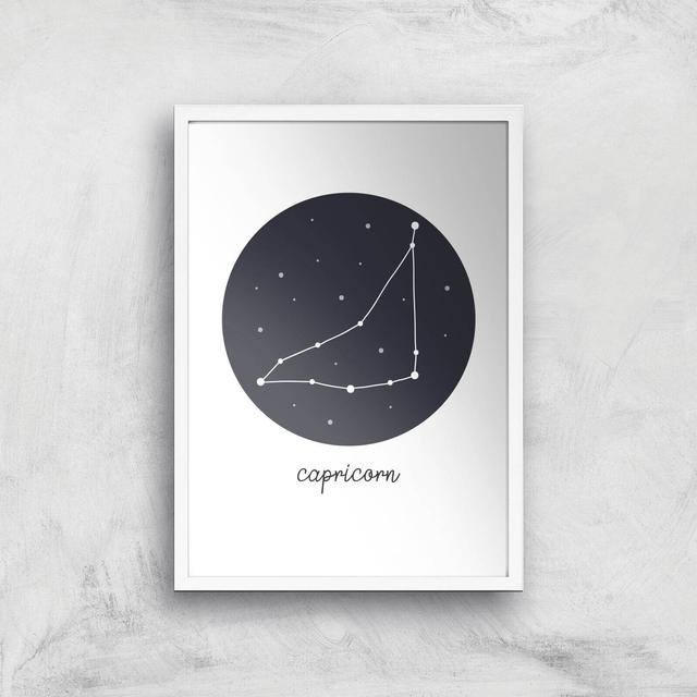 Capricorn Art Print - A3 - White Frame on Productcaster.