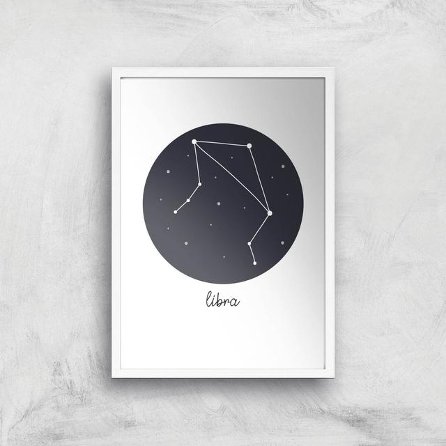 Libra Art Print - A3 - White Frame on Productcaster.