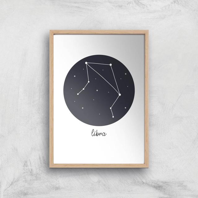 Libra Art Print - A2 - Wooden Frame on Productcaster.