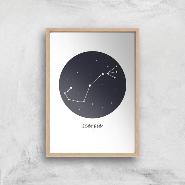 Scorpio Art Print - A3 - Wooden Frame on Productcaster.