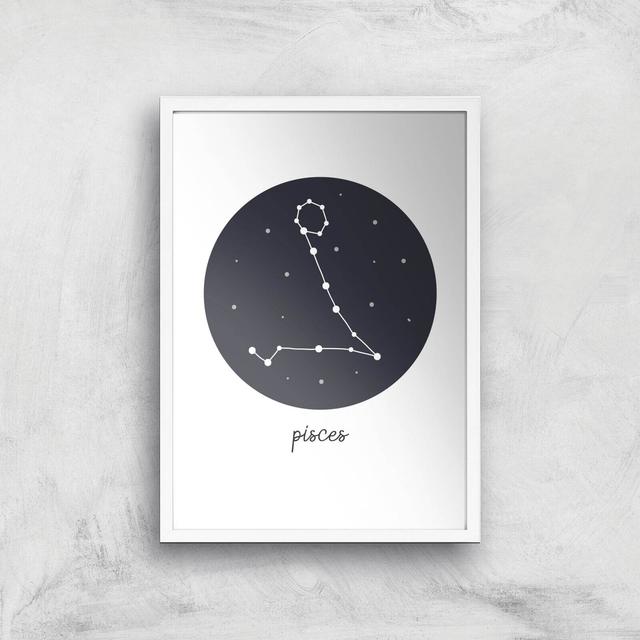 Pisces Art Print - A3 - White Frame on Productcaster.