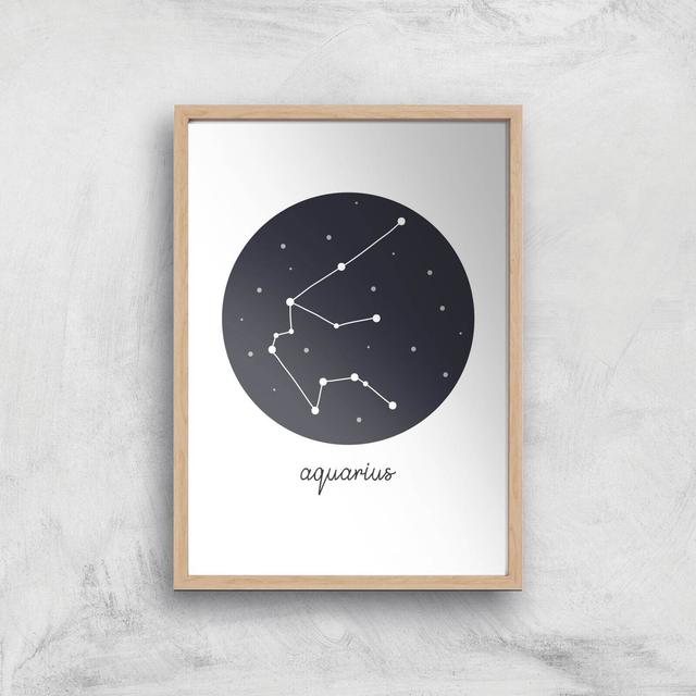 Aquarius Art Print - A3 - Wooden Frame on Productcaster.