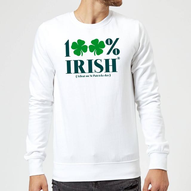 100% Irish* Sweatshirt - White - M - Weiß on Productcaster.