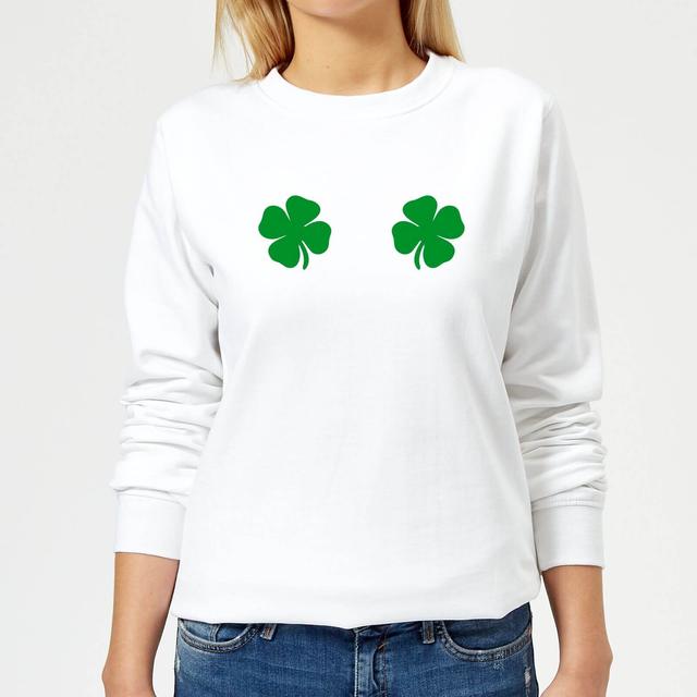 Lucky Tits Women's Sweatshirt - White - L - White on Productcaster.