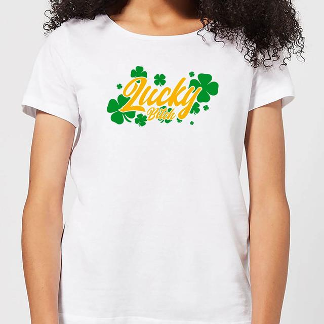 Lucky Bitch Women's T-Shirt - White - XXL - Weiß on Productcaster.