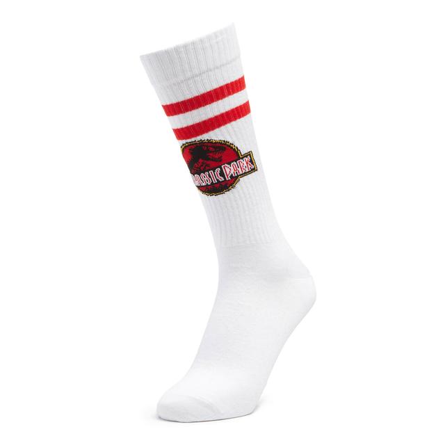 Men's Jurassic Park Logo Sports Socks - White - UK 8-11 on Productcaster.