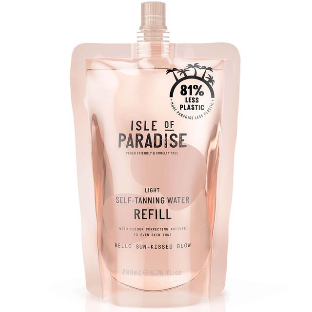 Isle of Paradise Self-Tanning Water Refill Pouch Light 200ml on Productcaster.