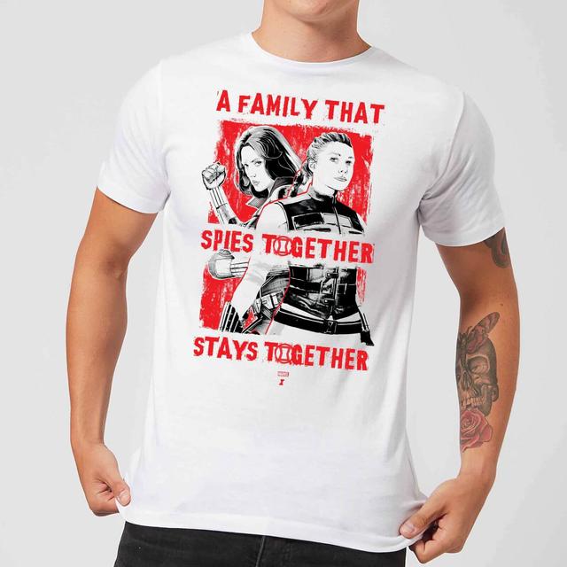 Black Widow Family That Spies Together Men's T-Shirt - White - L - White on Productcaster.