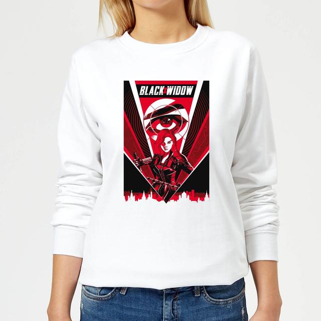 Black Widow Red Lightning Women's Sweatshirt - White - XS on Productcaster.