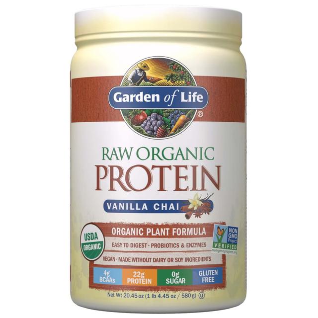 Raw Organic Proteinpulver - Vanille und Chai - 580g - Garden of Life on Productcaster.