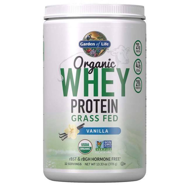 Whey Protéine Biologique - Vanille - 379g - Garden of Life on Productcaster.