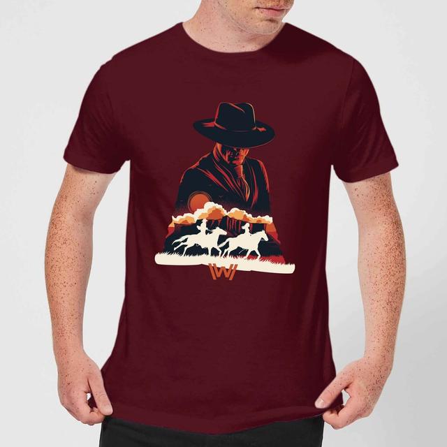 Westworld The Door Men's T-Shirt - Burgundy - M on Productcaster.