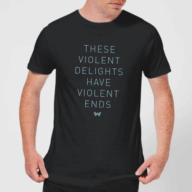 Camiseta Violent Delights para hombre de Westworld - Negro - XS - Negro on Productcaster.