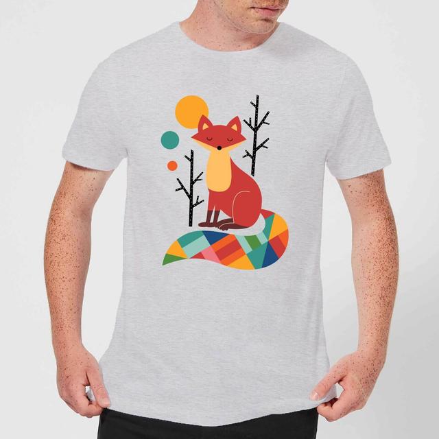 Andy Westface Rainbow Fox Men's T-Shirt - Grey - 5XL - Grau on Productcaster.