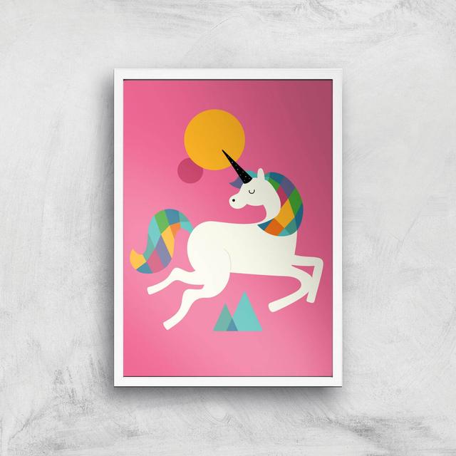 Andy Westface To Be A Unicorn Giclee Art Print - A3 - White Frame on Productcaster.