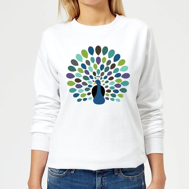 Andy Westface Peacock Time Women's Sweatshirt - White - L - Weiß on Productcaster.