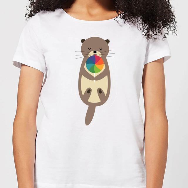 Andy Westface Sweet Otter Women's T-Shirt - White - M - Weiß on Productcaster.