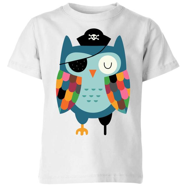 Andy Westface Captain Whooo Kids' T-Shirt - White - 7-8 Jahre - Weiß on Productcaster.