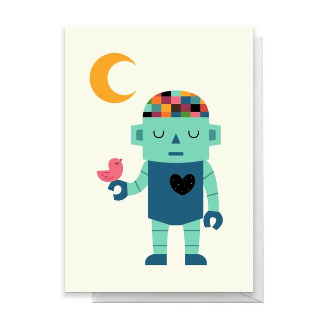 Andy Westface Robot Dreams Greetings Card - Large Card on Productcaster.