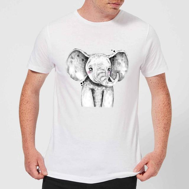 Cute Elephant Men's T-Shirt - White - S - Weiß on Productcaster.