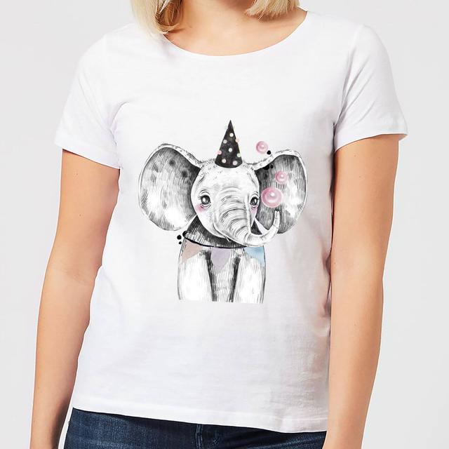 Party Elephant Women's T-Shirt - White - XL - White on Productcaster.