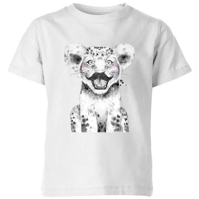 Moustache Cub Kids' T-Shirt - White - 5-6 Years - White on Productcaster.