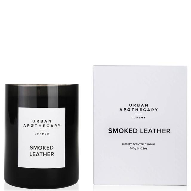 Urban Apothecary Smoked Leather Luxury Candle - 300g Black on Productcaster.