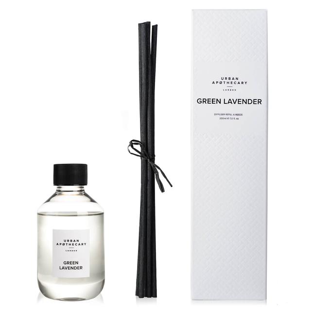 Urban Apothecary Green Lavender Luxury Diffuser Refill - 200ml Black on Productcaster.