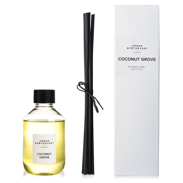 Urban Apothecary Coconut Grove Luxury Diffuser Refill - 200ml Black on Productcaster.