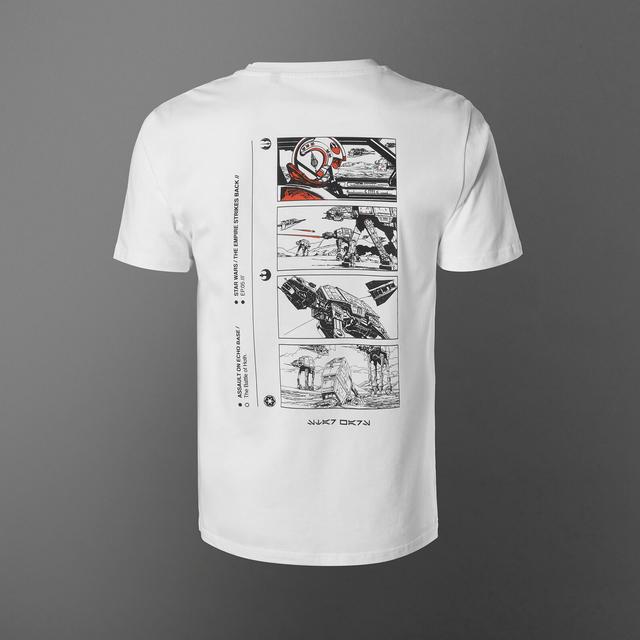 T-Shirt Star Wars Attack On Echo Base - Bianco - Unisex - XL - Bianco on Productcaster.