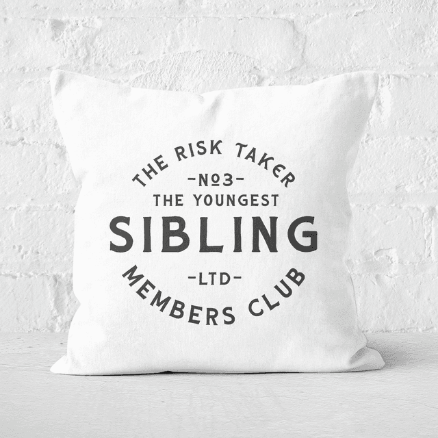 The Youngest Sibling The Risk Taker Square Cushion - 60x60cm - Soft Touch on Productcaster.