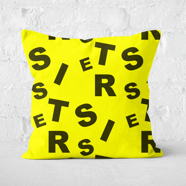 Sister Pattern Square Cushion - 60x60cm - Soft Touch on Productcaster.