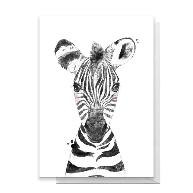 Zebra Greetings Card - Large Card on Productcaster.