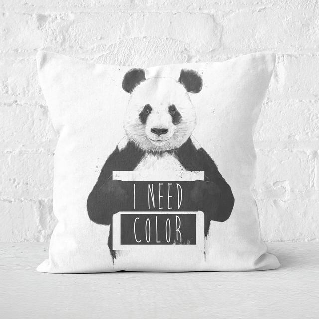 I Need Color Cushion Square Cushion - 50x50cm - Soft Touch on Productcaster.