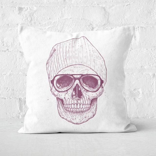 Cool Skull Cushion Square Cushion - 50x50cm - Soft Touch on Productcaster.