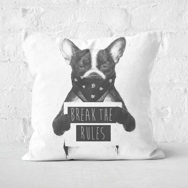 Rebel Dog Cushion Square Cushion - 50x50cm - Soft Touch on Productcaster.