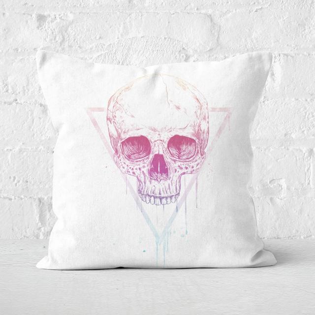 Skull In A Triangle Cushion Square Cushion - 60x60cm - Soft Touch on Productcaster.