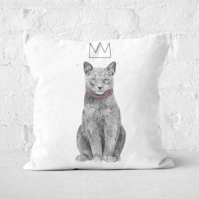 King Of Everything Cushion Square Cushion - 50x50cm - Soft Touch on Productcaster.