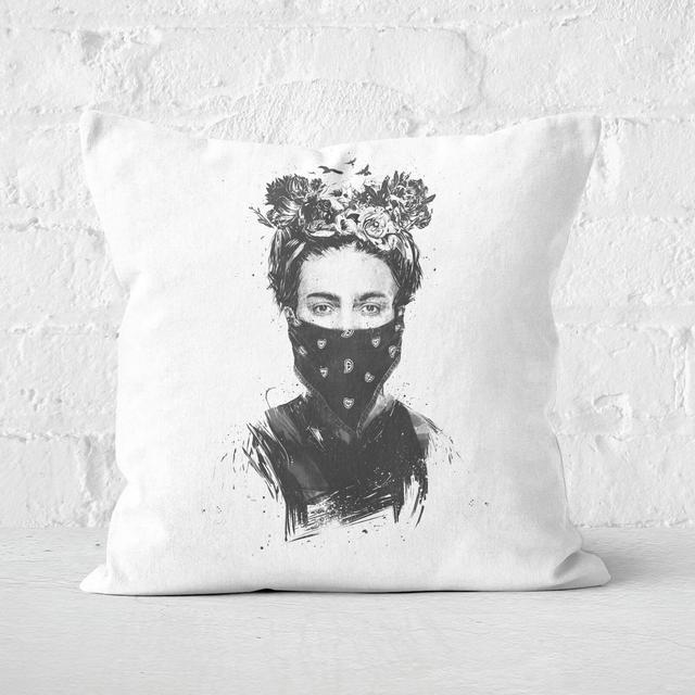 Rebel Girl Cushion Square Cushion - 50x50cm - Soft Touch on Productcaster.