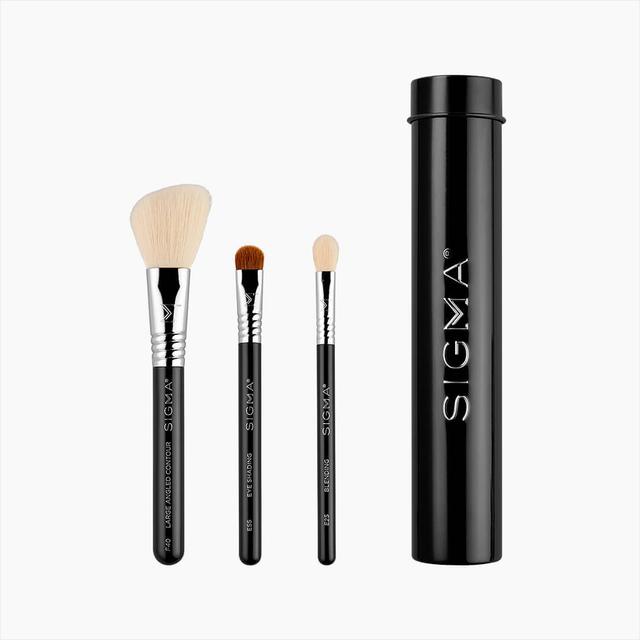 Sigma Beauty Essential Trio Brush Set - Black on Productcaster.