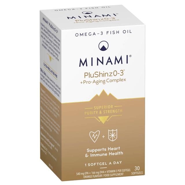 Minami PluShinzO-3 Omega-3 Fish Oil + Pro-Aging Complex - 30 Capsules on Productcaster.