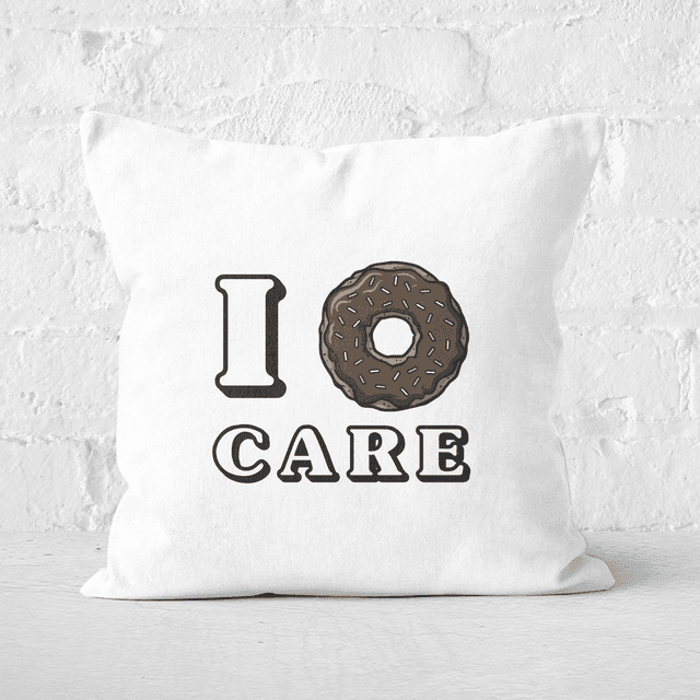 I Donut Care Square Cushion - 40x40cm - Soft Touch on Productcaster.