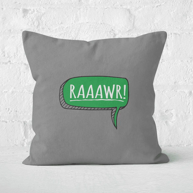 Raaawr Square Cushion - 50x50cm - Soft Touch on Productcaster.